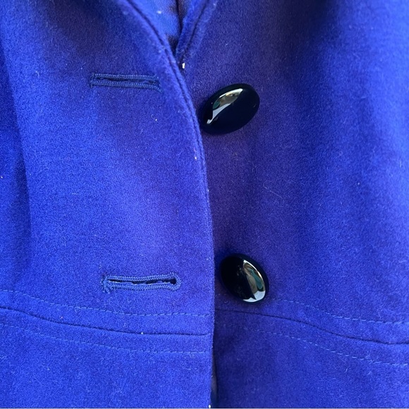 OLD NAVY Wool Blend Ruffle Collar Coat -
Royal Blue - Picture 16 of 17